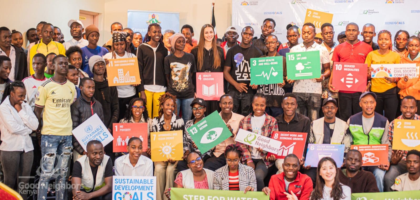 Young people at the UN Civil Society Conference at Kenyatta University