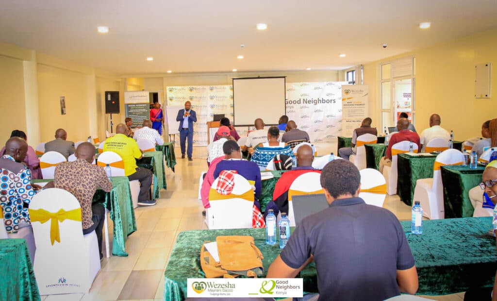 Members of a community savings group at their annual meeting
